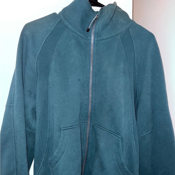 ❤️ Lululemon Scuba Oversized Funnel-Neck Full Zip Green Jasper Size XS/S - Picture 10 of 14